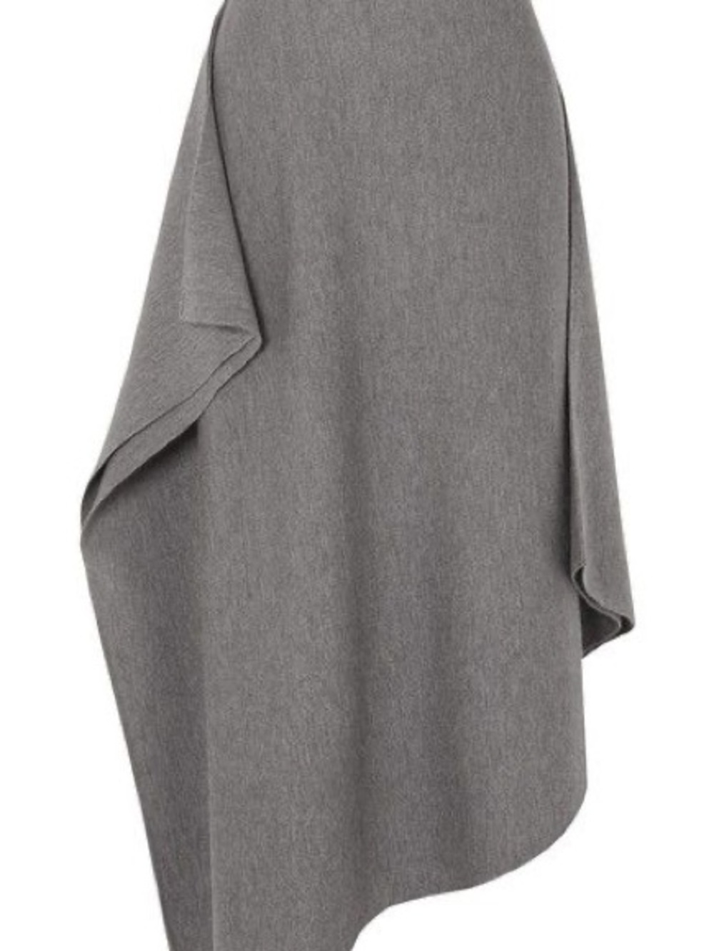 Gray Asymmetric Draped Women’s Skirt